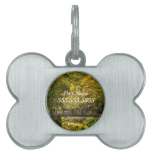 Placa Para Mascotas Reflexiones Comienza etiqueta de identificación de