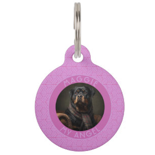 Placa Para Mascotas Regalo audaz para dueños de perros con motivo de h