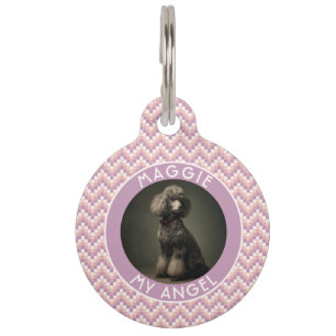 Placa Para Mascotas Regalo audaz para padres de mascotas con chevron a