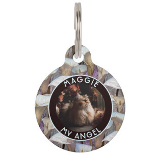 Placa Para Mascotas Regalo Clásico Para Dueño De Mascotas Lirios De Ca