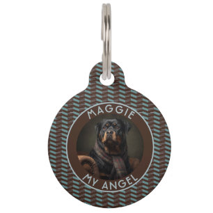 Placa Para Mascotas Regalo colorido para dueños de mascotas con estamp