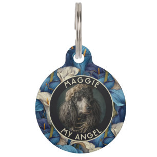Placa Para Mascotas Regalo de Amante de Animales Lindos Lirios de Call