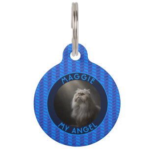 Placa Para Mascotas Regalo de Amantes de Gatos Coloridos con Chevron C