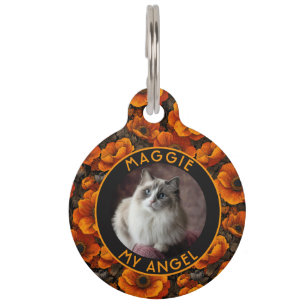 Placa Para Mascotas Regalo de anemones florales para mamá de peluche