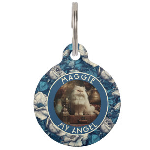 Placa Para Mascotas Regalo de Animales de Moda Gerdenias Floral