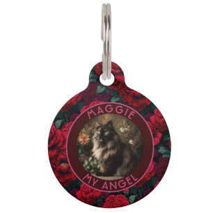 Placa Para Mascotas Regalo de claveles para papá gato hermoso