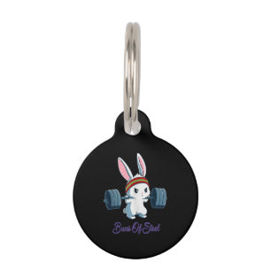 Placa Para Mascotas Regalo de conejo Entrenamiento de gimnasio de los