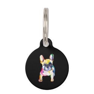 Placa Para Mascotas Regalo de dibujo original en acuarela de Bulldog F