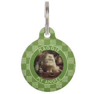 Placa Para Mascotas Regalo de gato personalizado lindo Motivo tribal