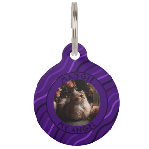 Placa Para Mascotas Regalo de gato trendy Motivo de rayas