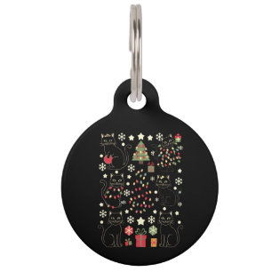 Placa Para Mascotas Regalo de Navidad para amante de gatos para dueño