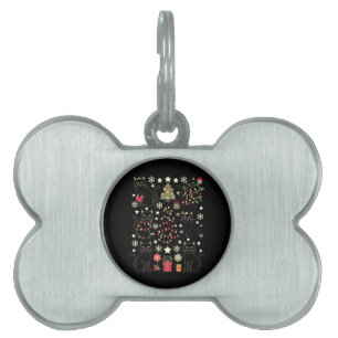 Placa Para Mascotas Regalo de Navidad para amante de gatos para dueño