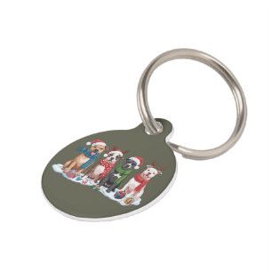 Placa Para Mascotas Regalo de Navidad para Dueño de Pitbull Fiesta de 