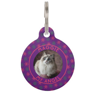 Placa Para Mascotas Regalo de Navidad para papá de gato personalizado