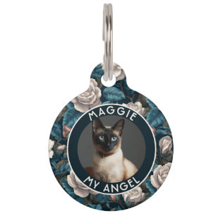 Placa Para Mascotas Regalo de Padres de Cachorro Colorido Gardenias
