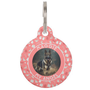 Placa Para Mascotas Regalo de Papá Perro Lindo Navidad