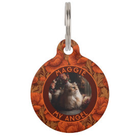 Placa Para Mascotas Regalo de Papá Perro Valiente Anémonas Flor