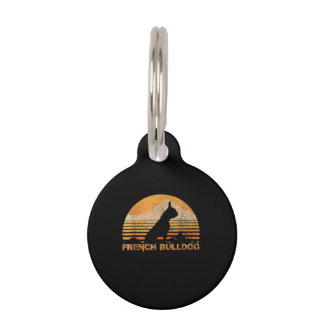 Placa Para Mascotas Regalo de Perro | Bulldog Francés Blanco
