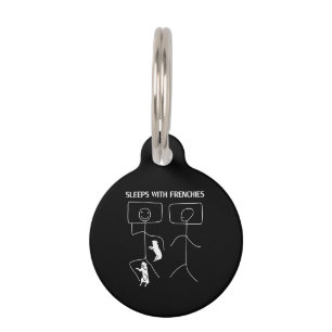 Placa Para Mascotas Regalo de Perro   Duerme con Frenchies