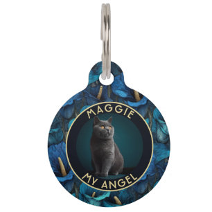 Placa Para Mascotas Regalo elegante para papá de gato impresión de cal