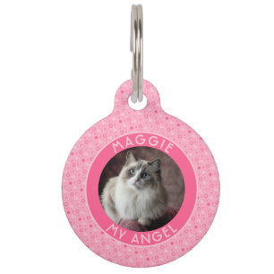 Placa Para Mascotas Regalo elegante para papá de perro con patrón étni