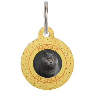 Placa Para Mascotas Regalo elegante personalizado con tema de mascota 