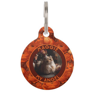 Placa Para Mascotas Regalo elegante personalizado de ranúnculo para ma