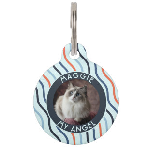 Placa Para Mascotas Regalo elegante personalizado para dueño de gatito