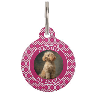 Placa Para Mascotas Regalo étnico personalizado para mamá de perro lin