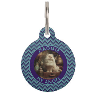 Placa Para Mascotas Regalo para papá de gato hermoso con estampado de