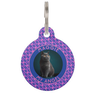 Placa Para Mascotas Regalo personalizado audaz para amantes de gatos c