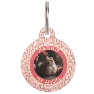 Placa Para Mascotas Regalo personalizado audaz para papá con hexágono