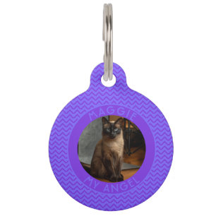 Placa Para Mascotas Regalo personalizado de perro con simetría de Chev