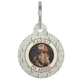 Placa Para Mascotas Regalo personalizado elegante para mascotas con es