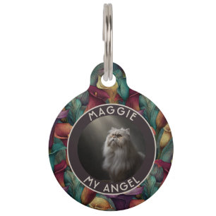 Placa Para Mascotas Regalo personalizado para amantes de gatos Lirios