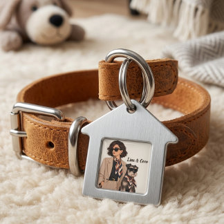 Placa Para Mascotas "Regalo personalizado para mamá perruna" "Propieta