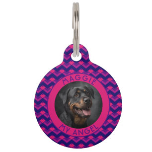 Placa Para Mascotas Regalo personalizado para papá gato con estampado