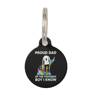 Placa Para Mascotas Regalo rompecabezas del Día del padre para el día