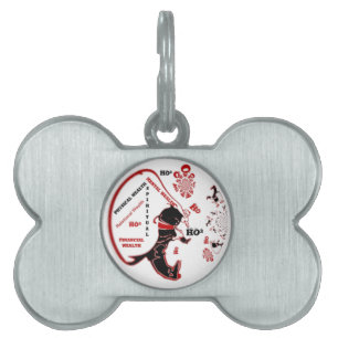Placa Para Mascotas Regalo secreto Santa - Prosperidad y Riqueza