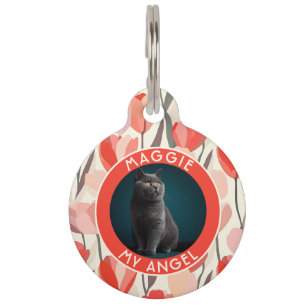 Placa Para Mascotas Regalo único para amantes de mascotas Tulipán