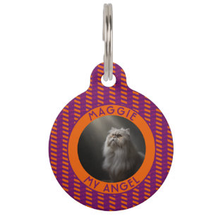 Placa Para Mascotas Regalos Coloridos Para Dueños De Mascotas Chevron