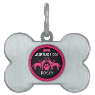Placa Para Mascotas Regalos de perros de asistencia