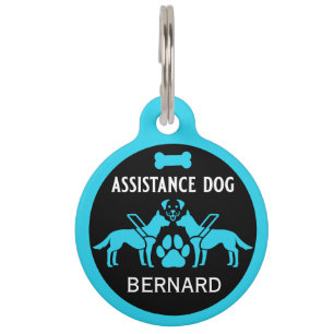 Placa Para Mascotas Regalos de perros de asistencia