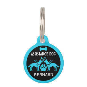 Placa Para Mascotas Regalos de perros de asistencia