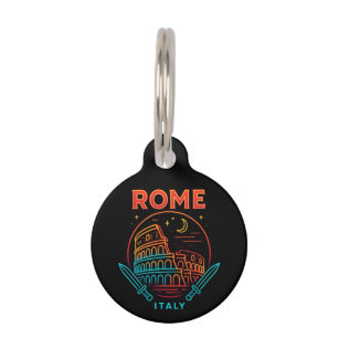 Placa Para Mascotas Regalos de Recuerdos Geniales del Coliseo de Roma