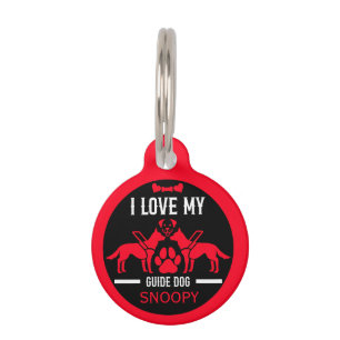Placa Para Mascotas Regalos para Perros Guía