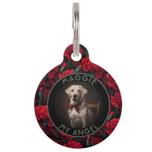 Placa Para Mascotas Regalos únicos para dueños de mascotas Flor de cla