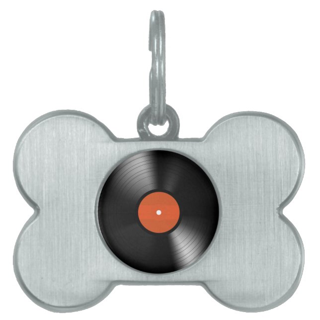 Placa Para Mascotas Registro de Vinyle (Frente)