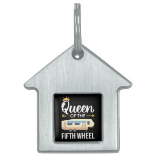Placa Para Mascotas Reina De La Quinta Rueda