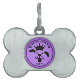 Placa Para Mascotas Reina Del Perro De Empaque